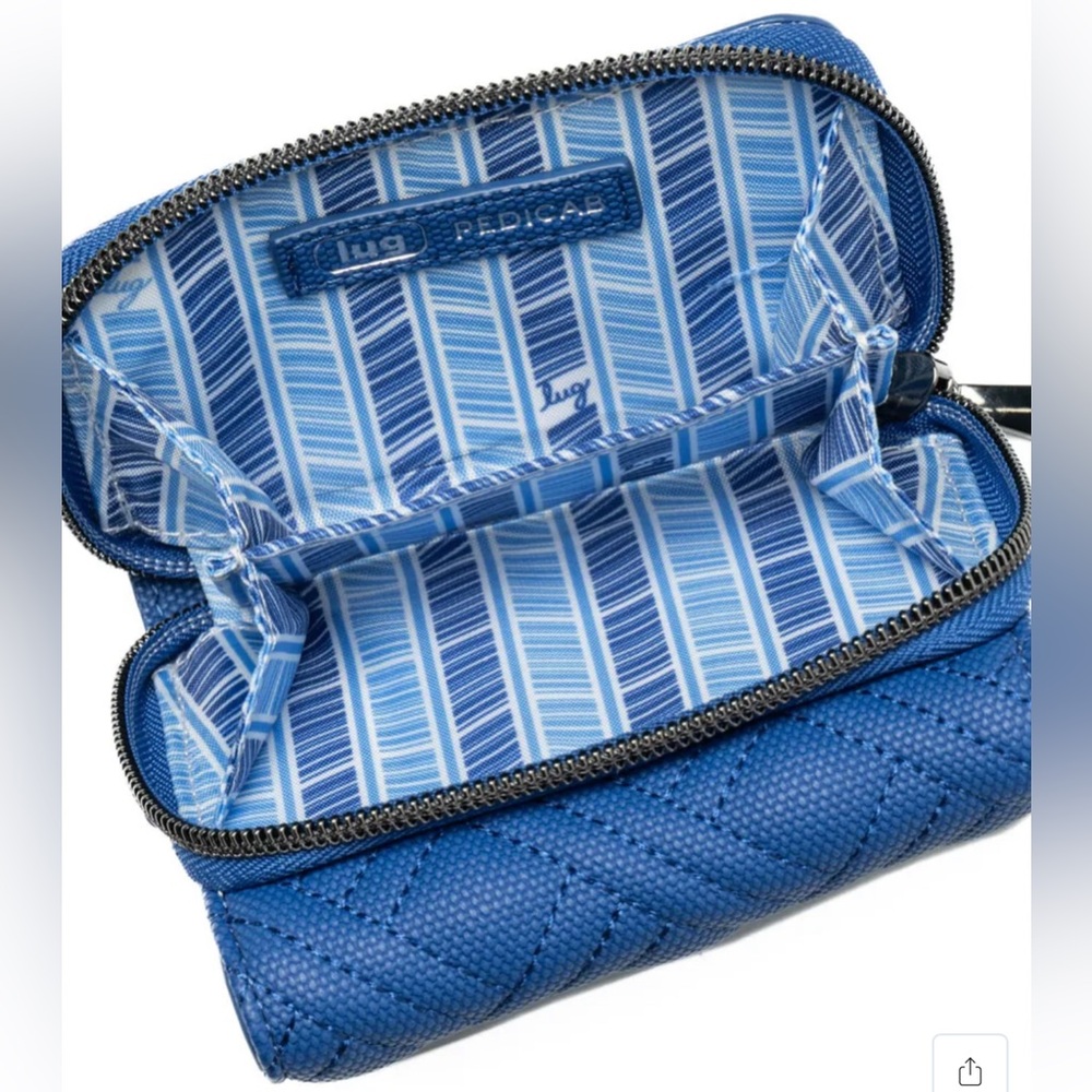 Lug Pedicab Matte Luxe VL RFID Wallet in Sapphire Blue - Picture 4 of 7